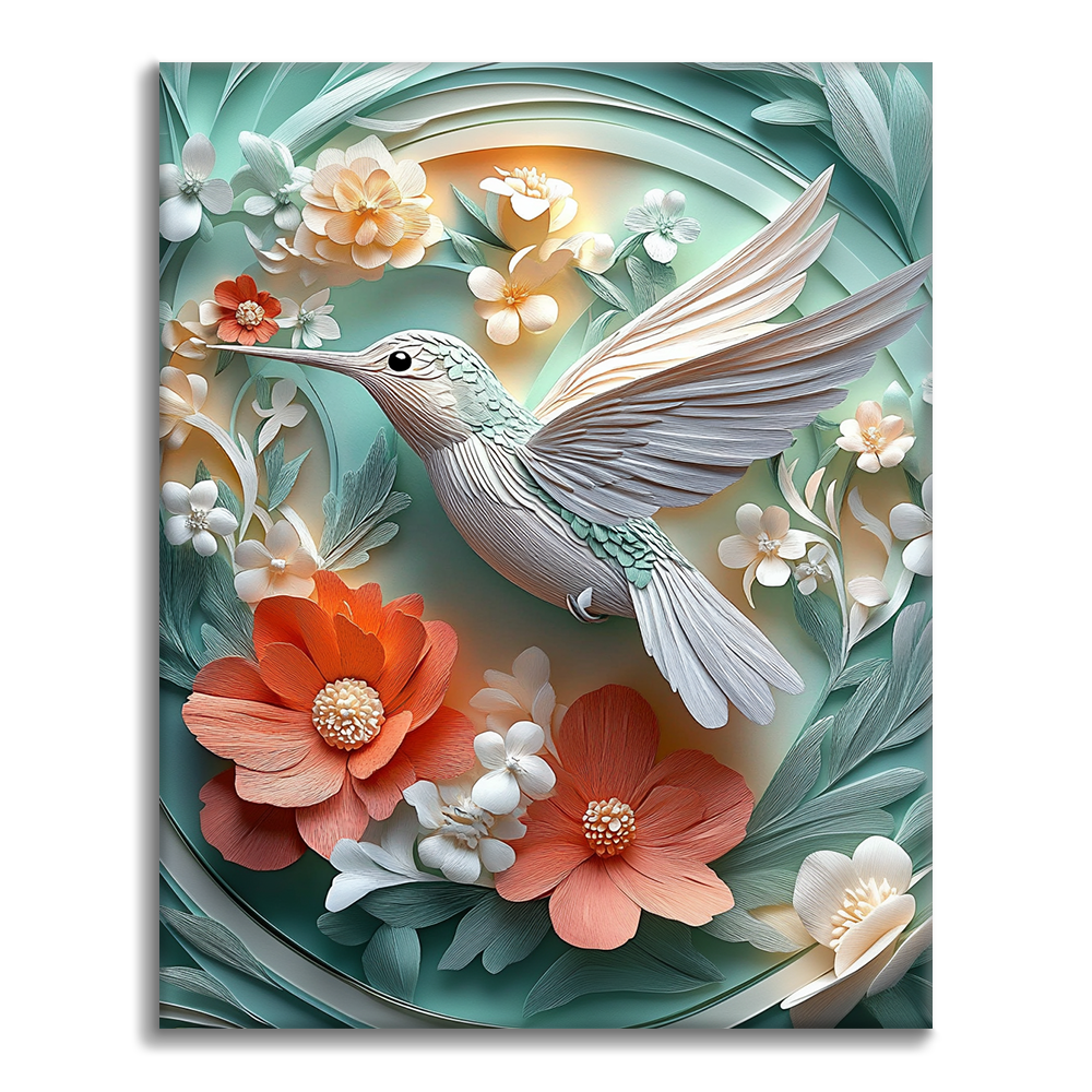 Szepty kolibra - Malowanie według numerów