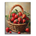 Zestaw Koszyk soczystych truskawek - Malowanie po numerach - Cheerful Painting
