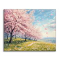 Zestaw Cherry Blossom Fields - Malowanie po numerach - Cheerful Painting