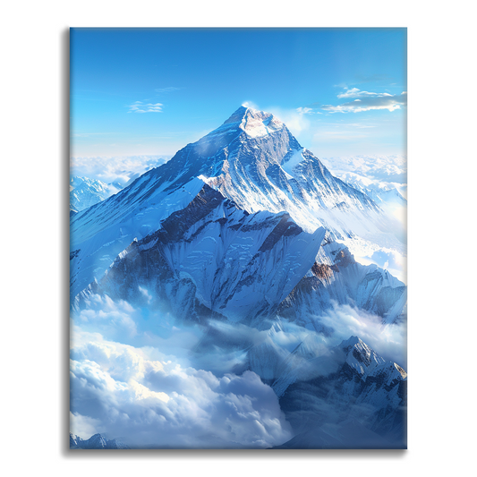 Mt Chomolungma or Qomolangma - Malowanie po numerach