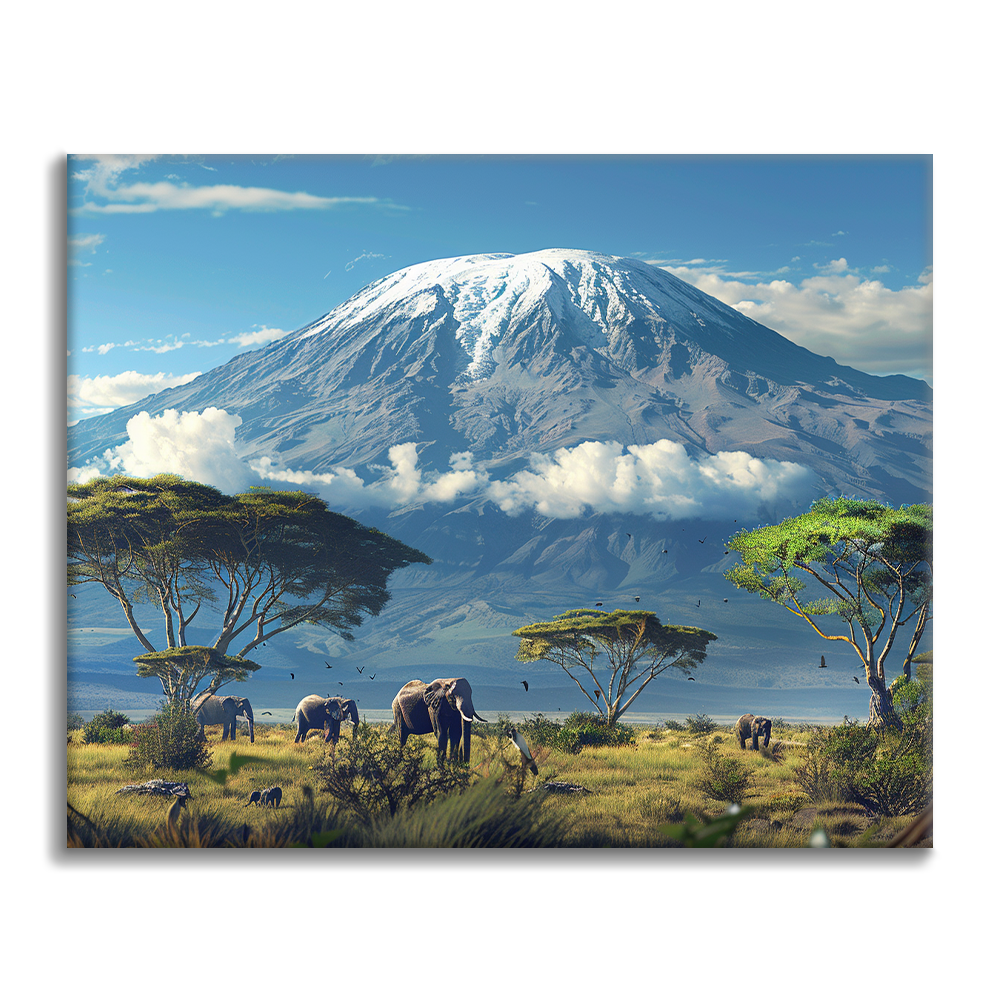 Mount Kilimanjaro - Malowanie po numerach