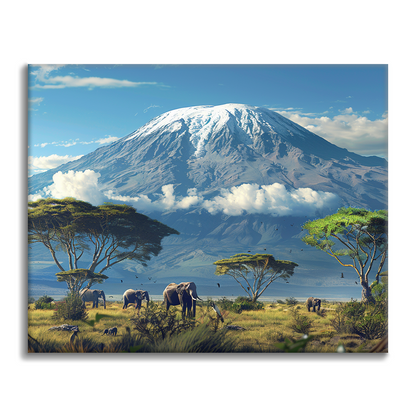 Mount Kilimanjaro - Malowanie po numerach