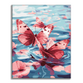 Zestaw Różowy motyl - Malowanie po numerach - Cheerful Painting
