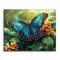 Zestaw Niebieski motyl - Malowanie po numerach - Cheerful Painting