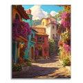 Zestaw Fresh Flower Town - Malowanie po numerach - Cheerful Painting