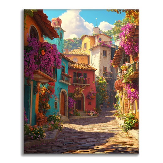 Fresh Flower Town - Malowanie po numerach
