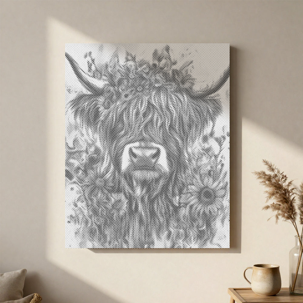 Highland Cattle - Malowanie kropkami
