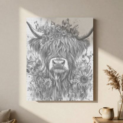 Highland Cattle - Malowanie kropkami