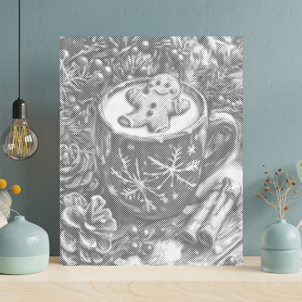 Gingerbread Man and Hot Tea - Malowanie kropkami
