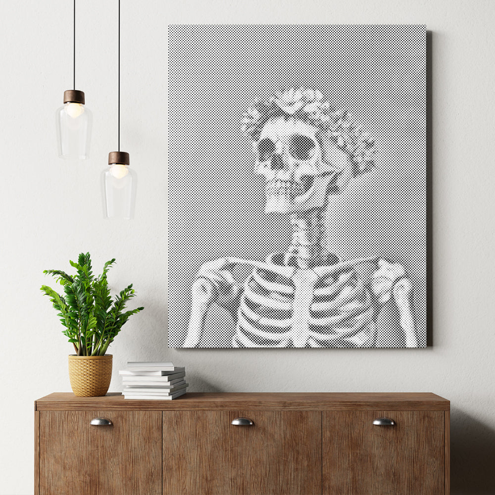 Smiling Skull - Malowanie kropkami