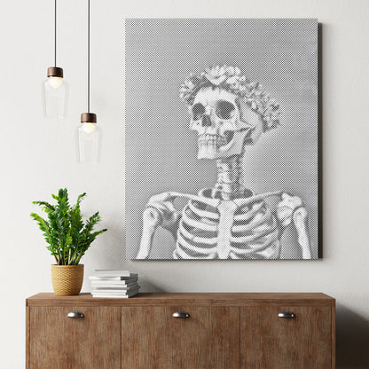Smiling Skull - Malowanie kropkami