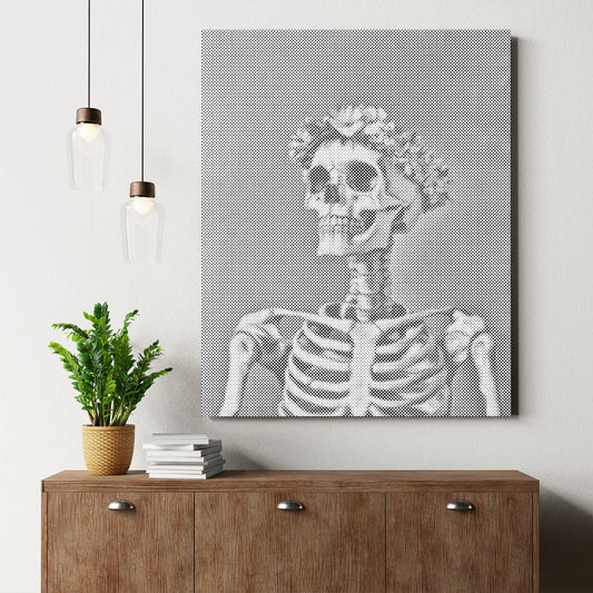 Smiling Skull - Malowanie kropkami
