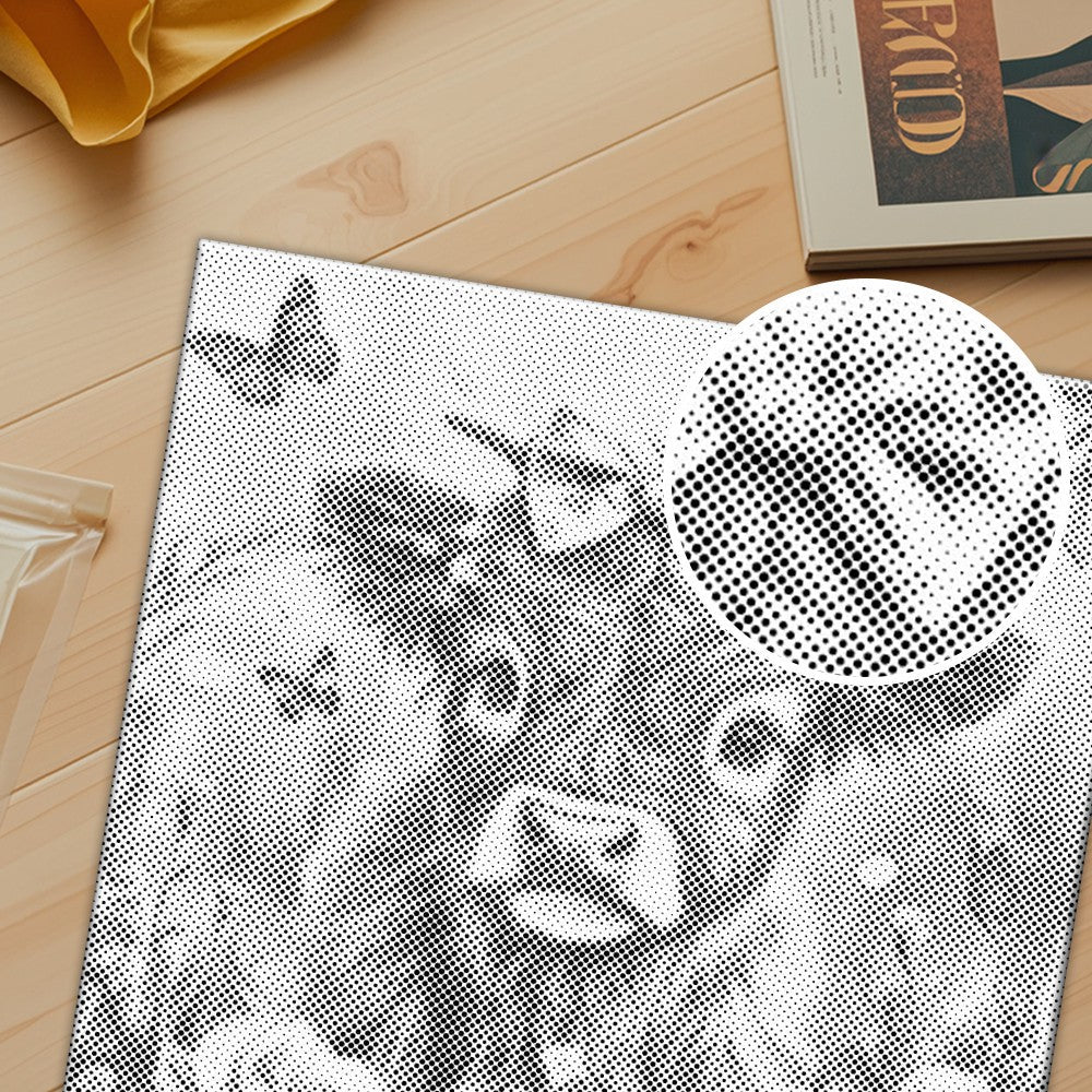 Adorable Highland Calf with Flowers - Malowanie kropkami