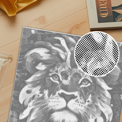 Lion with a Brave Heart - Malowanie kropkami