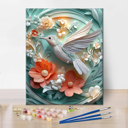 Szepty kolibra - Malowanie według numerów