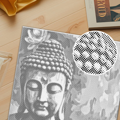 Buddha with Flower - Malowanie kropkami