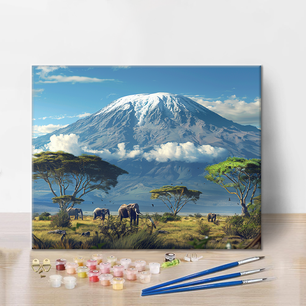 Mount Kilimanjaro - Malowanie po numerach