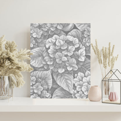 Hydrangeas in Groups - Malowanie kropkami