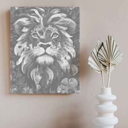 Lion with a Brave Heart - Malowanie kropkami