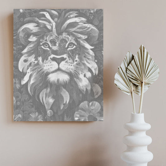 Lion with a Brave Heart - Malowanie kropkami