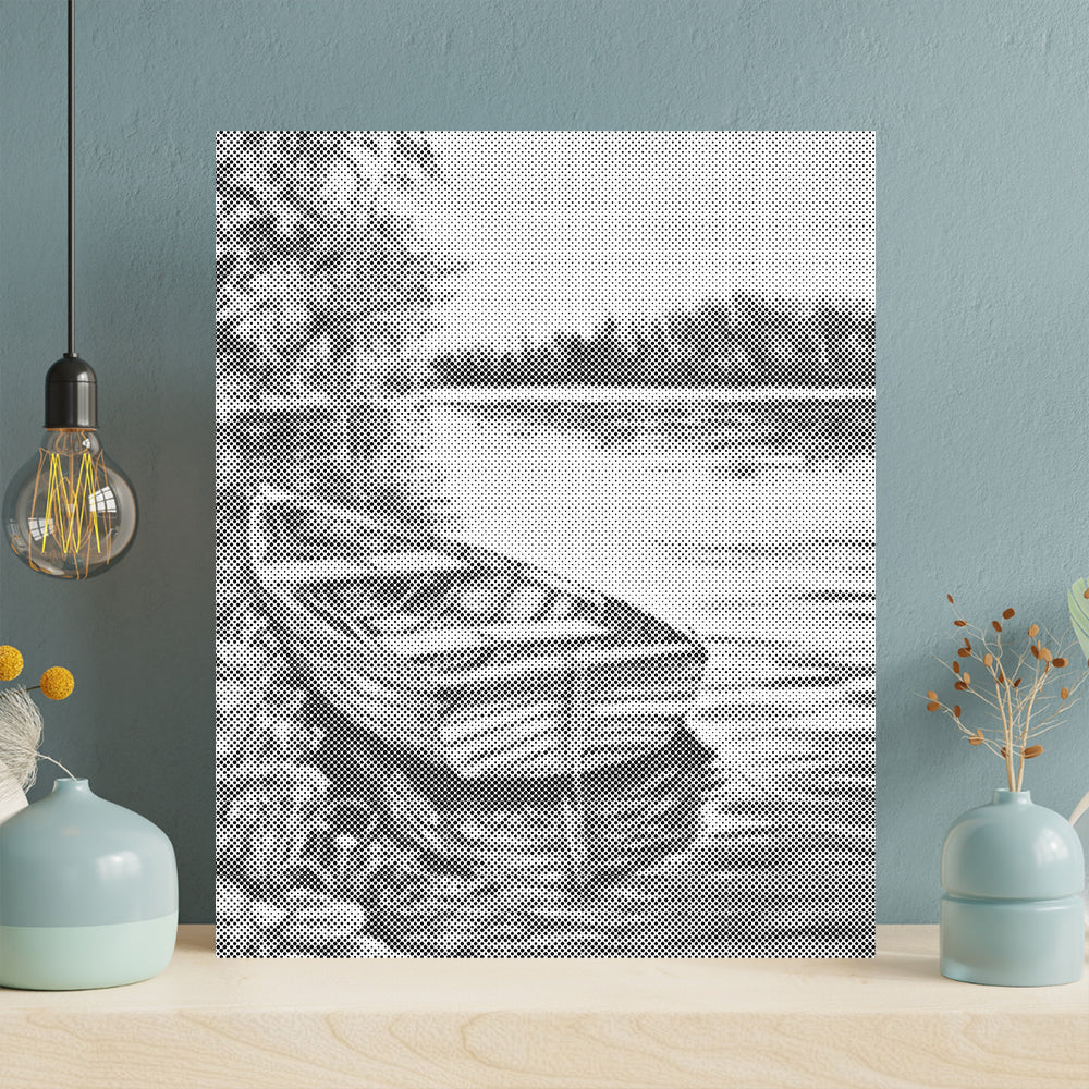 Boats in the Lake - Malowanie kropkami