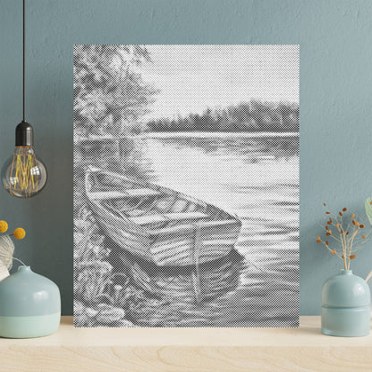Boats in the Lake - Malowanie kropkami