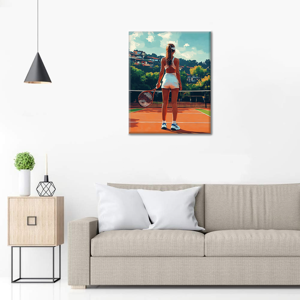 Tenis - Malowanie po numerach