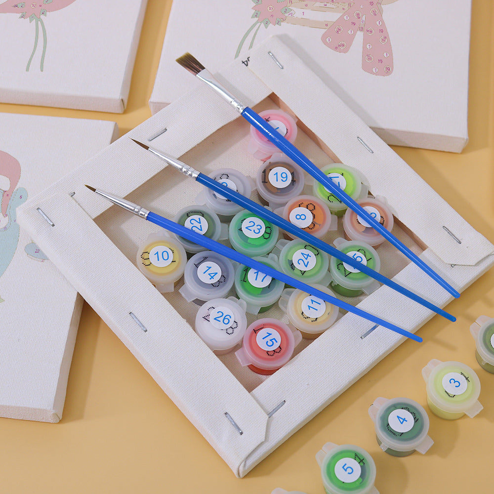 Zwierzęta świąteczne - Malowanie po numerach