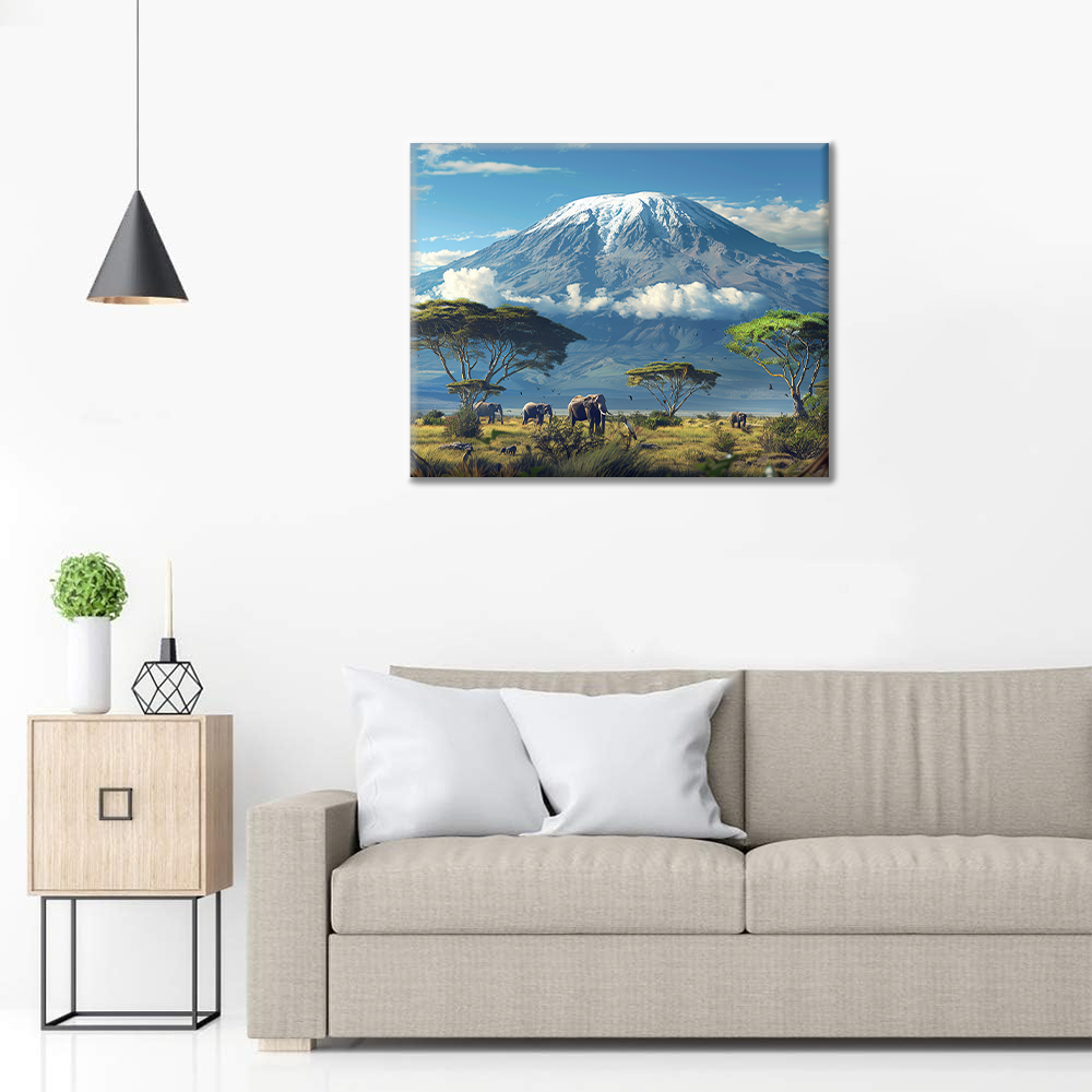 Mount Kilimanjaro - Malowanie po numerach