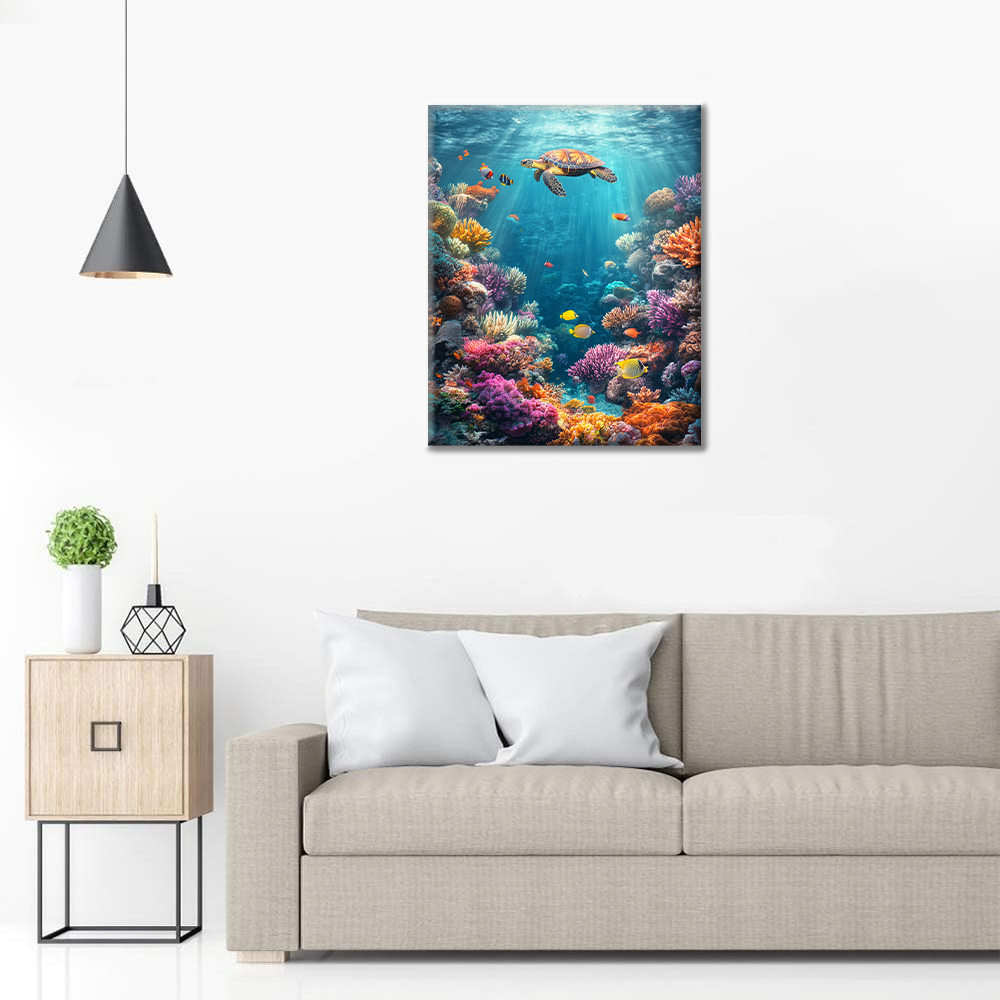 Życie morskie - Malowanie po numerach