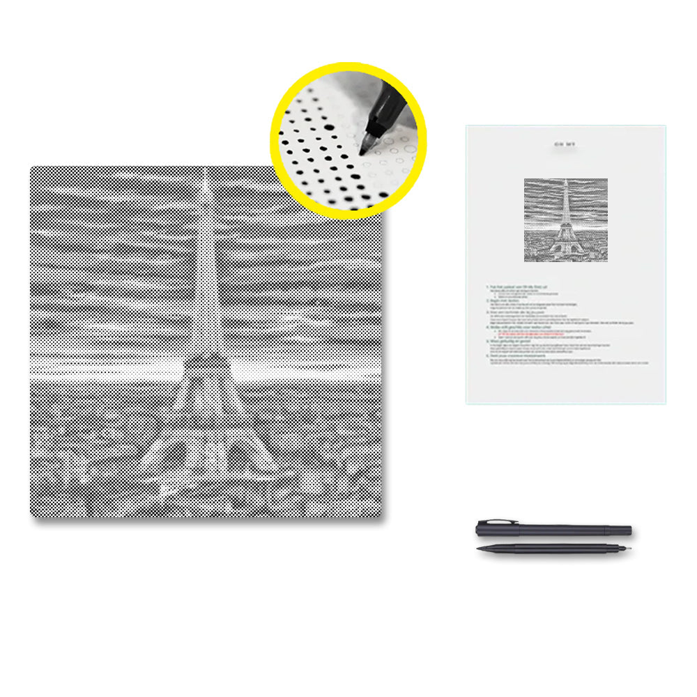 Eiffel Tow - Malowanie kropkami