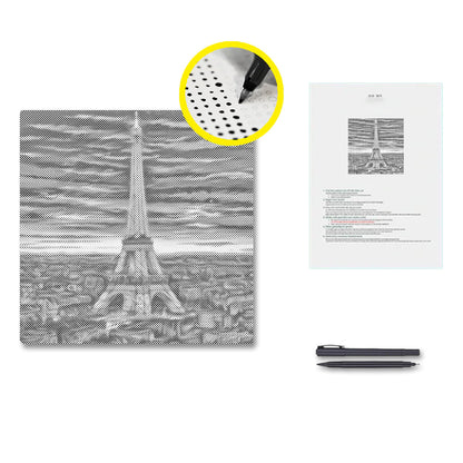Eiffel Tow - Malowanie kropkami