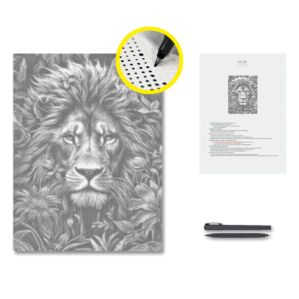 Foliage and Lion's Fury - Malowanie kropkami