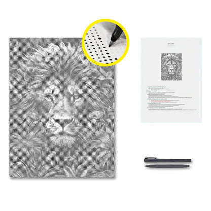 Foliage and Lion's Fury - Malowanie kropkami
