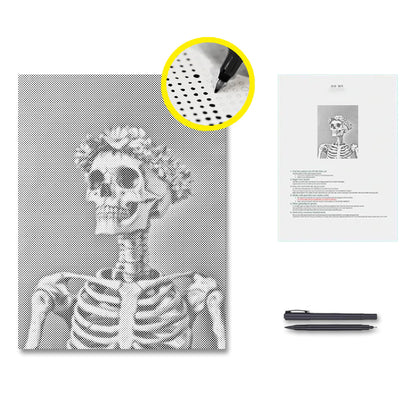 Smiling Skull - Malowanie kropkami