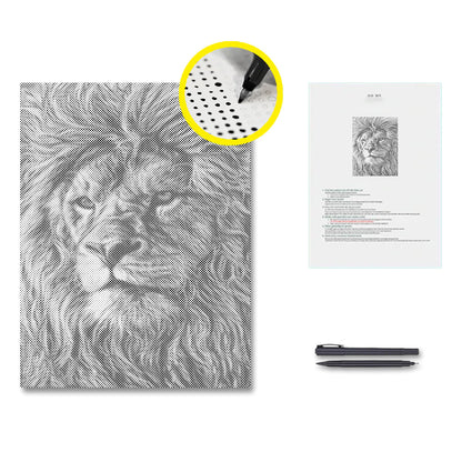 Giant African Lions - Malowanie kropkami