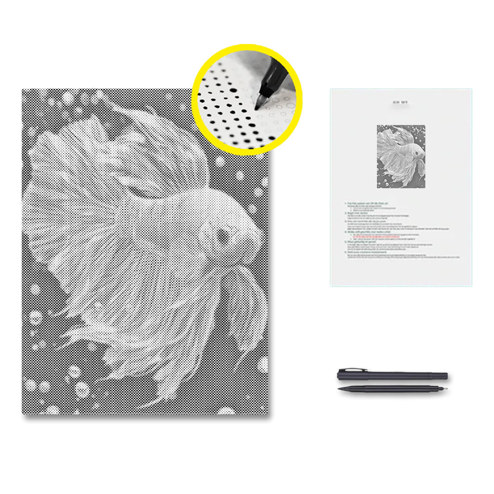 Jewlley Betta Fish - Malowanie kropkami