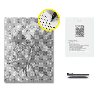 Pink Peony - Malowanie kropkami