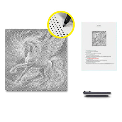 Pegasus With Glowing - Malowanie kropkami