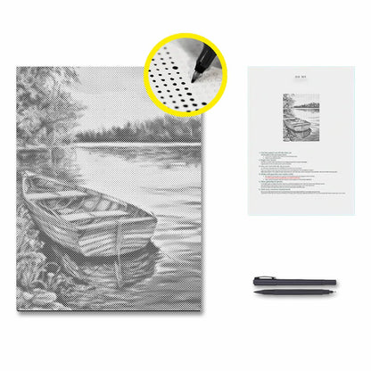 Boats in the Lake - Malowanie kropkami