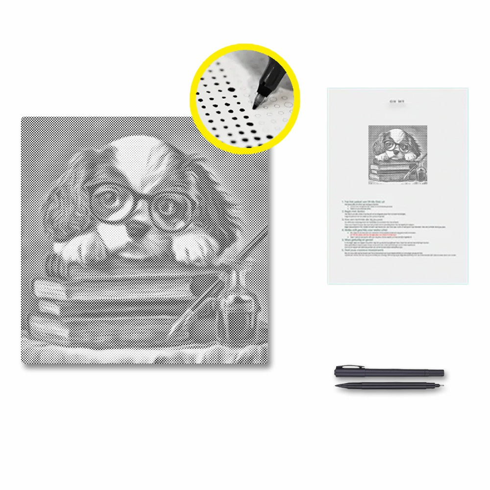 Bookish Puppy Charm - Malowanie kropkami
