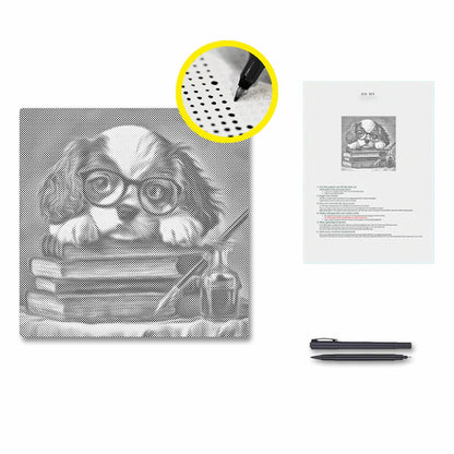 Bookish Puppy Charm - Malowanie kropkami