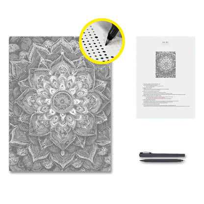 Rainbow Flower Mandala - Malowanie kropkami