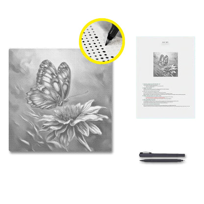 Vibrant Butterfly - Malowanie kropkami