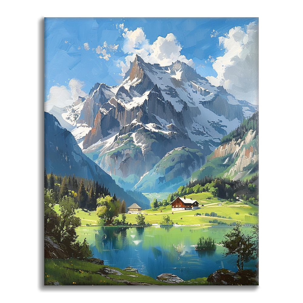Alpine Solace - Malowanie po numerach