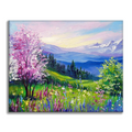 Zestaw Wiosna w Alpach - Malowanie po numerach - Cheerful Painting