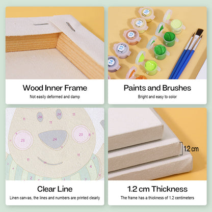 Zwierzęta świąteczne - Malowanie po numerach