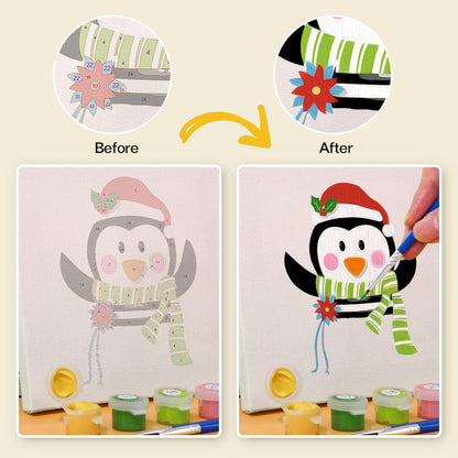 Zwierzęta świąteczne - Malowanie po numerach