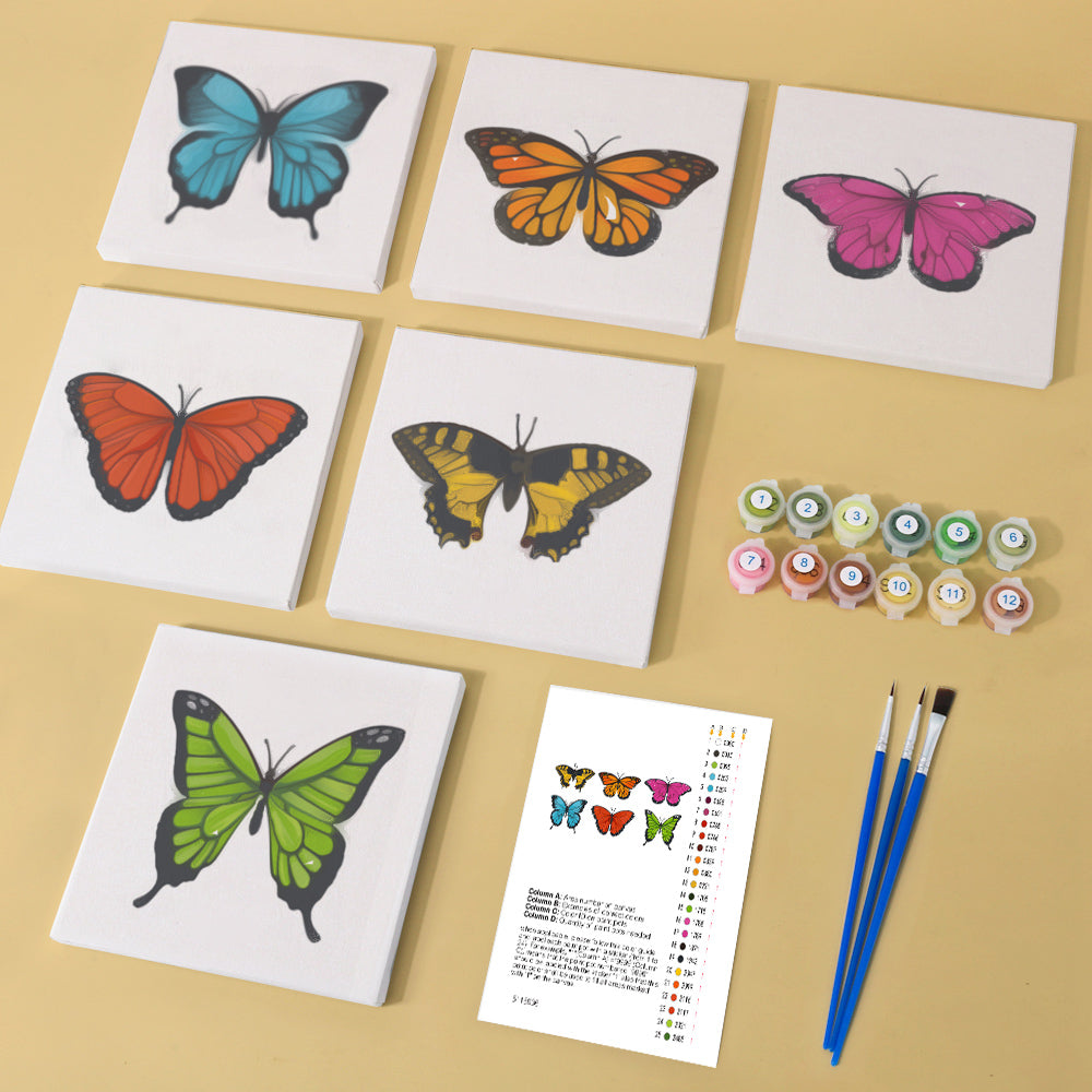 Motyl - Malowanie po numerach