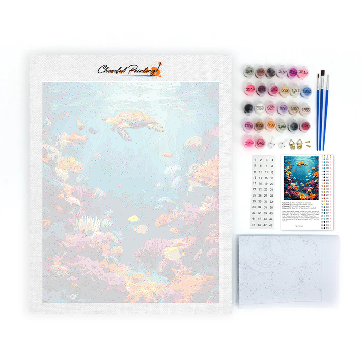 Życie morskie - Malowanie po numerach